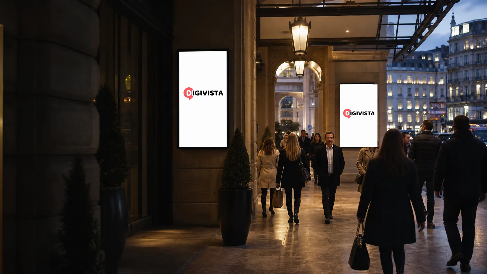 Network proprietario Digivista di schermi digitali pubblicitari