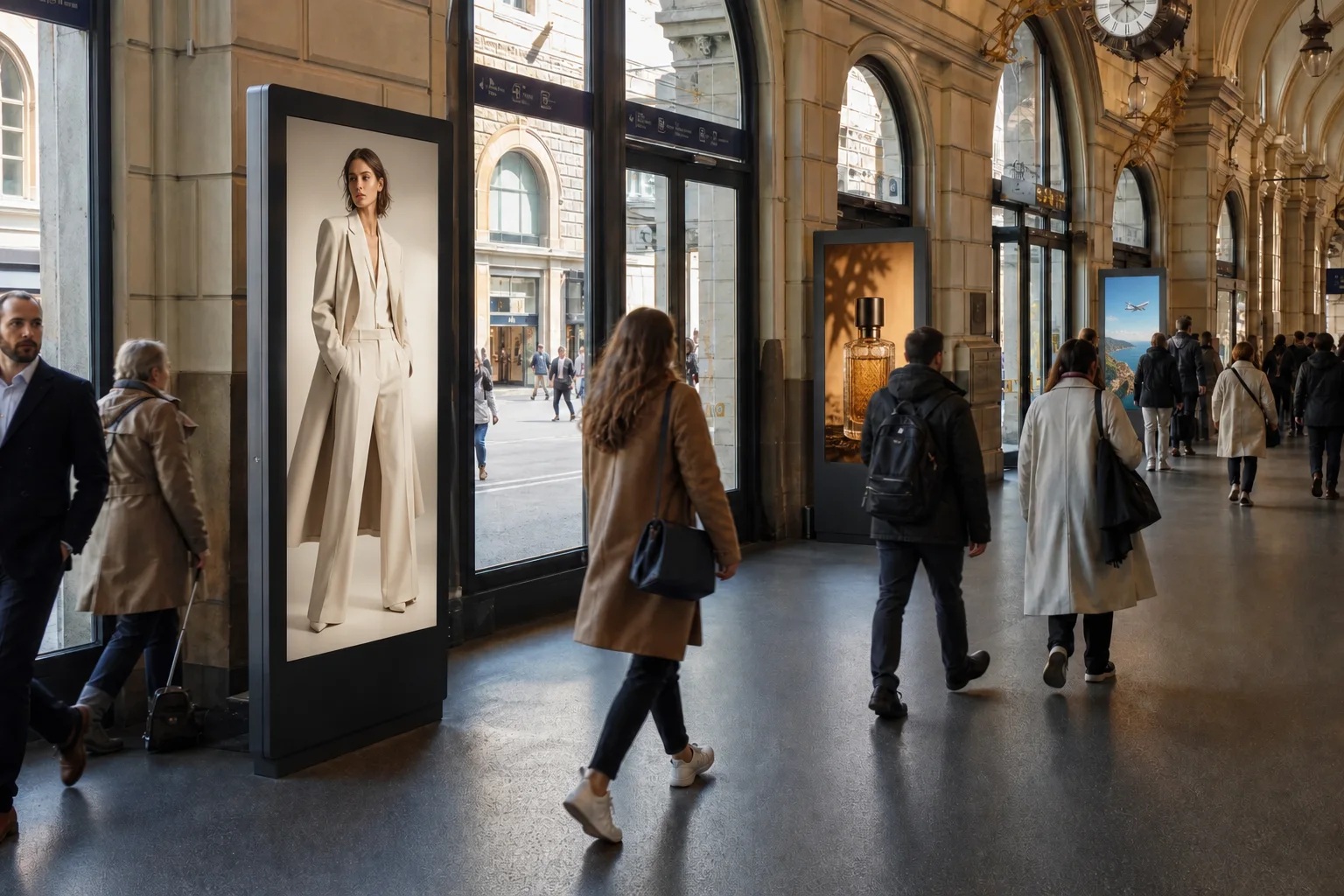 Digital signage Digivista in una location urbana